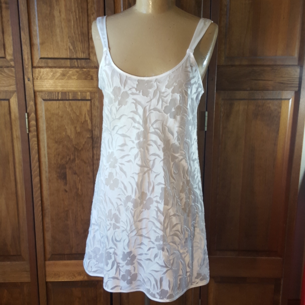 Etienne VTG Sheer, White Negligee,  Sz XL